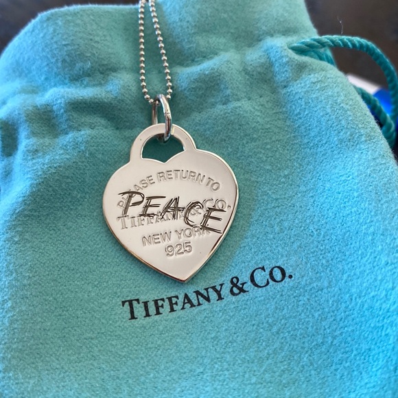 Tiffany peace necklace Clearance